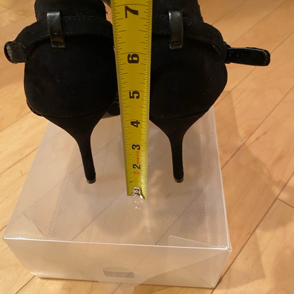 Nine West Black Peep Toe Heels - Picture 6 of 7